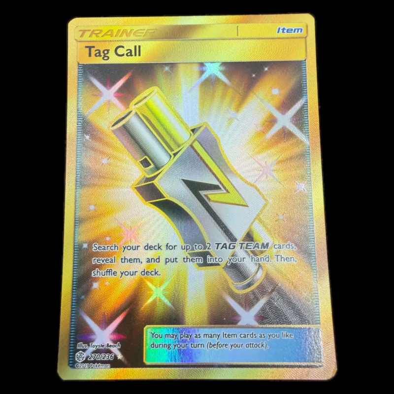 Pokemon Tag Call Gold Secret Rare — Cosmic Eclipse 270/236 (Pokemon Kaarten) Losse kaart — origineel kopen bij Gameshop Enter