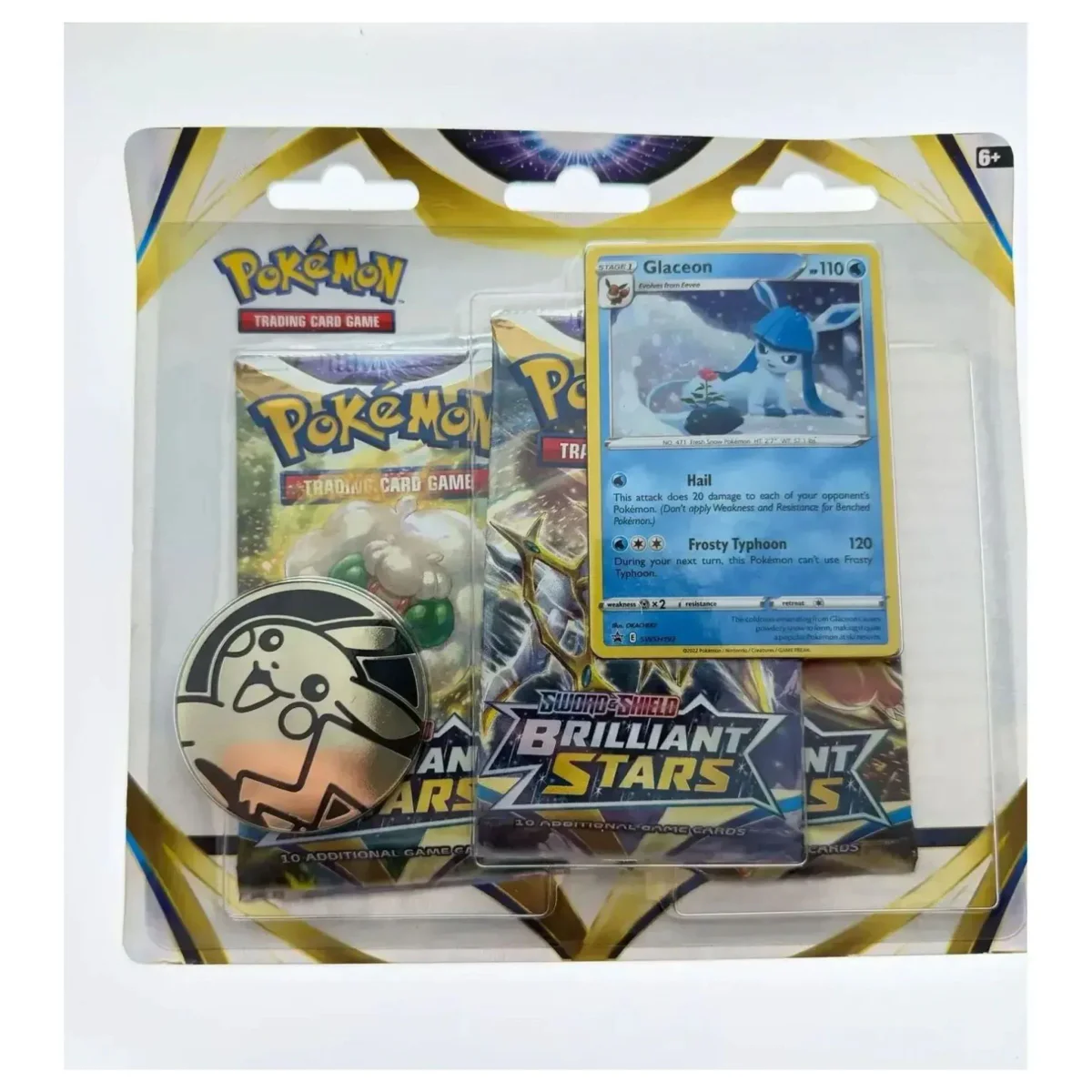 Pokemon TCG Brilliant Stars Blister — Glaceon (Pokemon Kaarten) — Fabrikneu versiegelt (sealed)