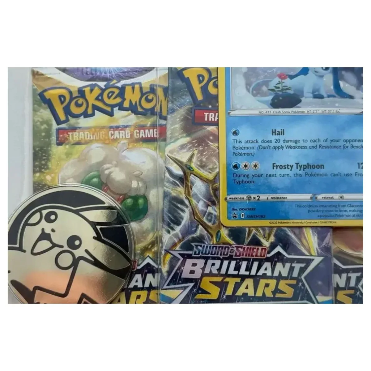 Pokemon TCG Brilliant Stars Blister — Glaceon (Pokemon Kaarten) — Detailfoto 2