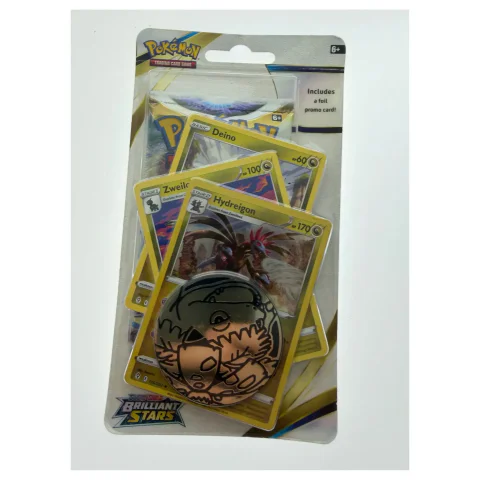 Pokemon TCG Brilliant Stars Checklane Blister — Hydreigon (Pokemon Kaarten) — factory sealed, fabrieksnieuw — origineel tweedehands kopen bij Gameshop Enter