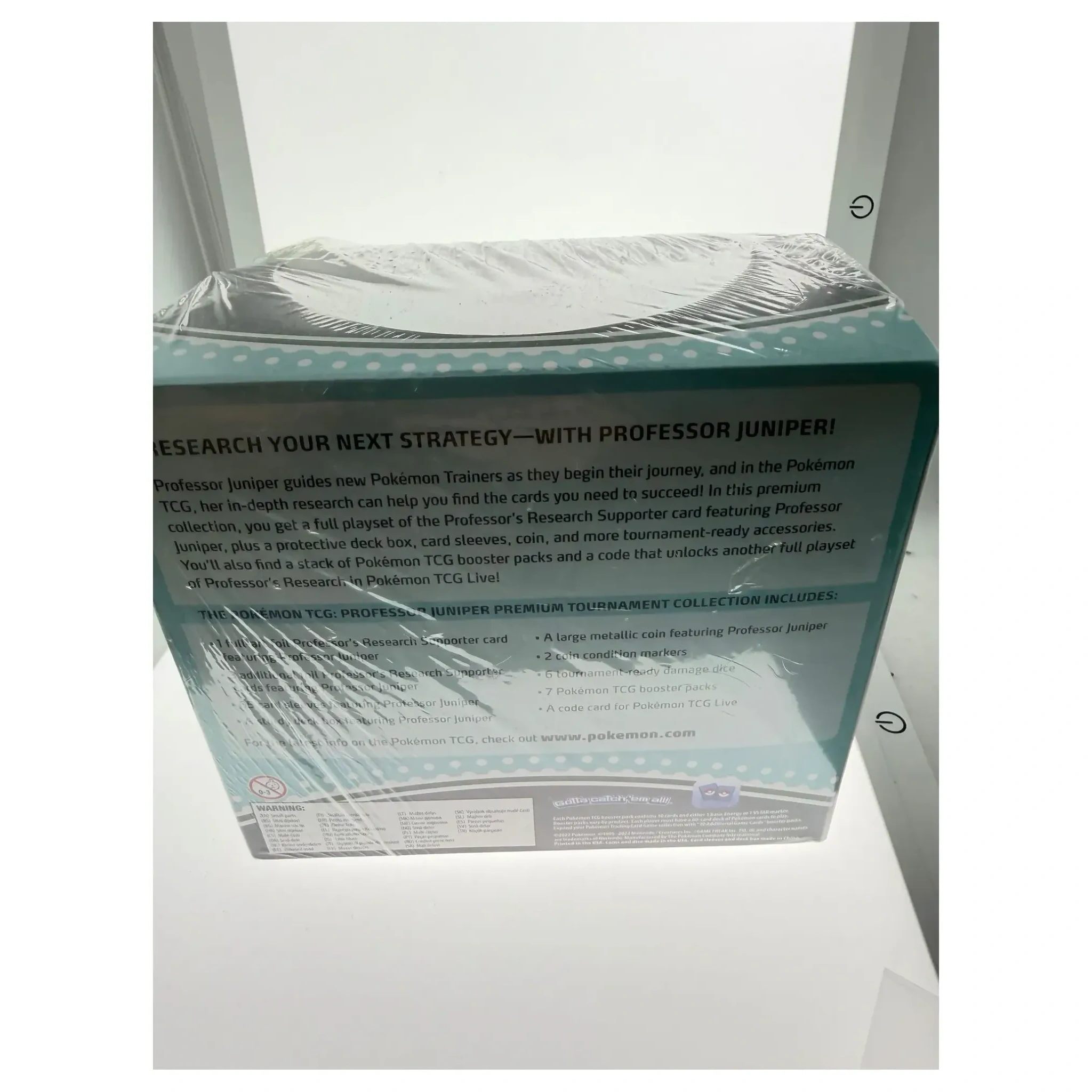 Pokemon TCG Professor Juniper Premium Tournament Collection Pokemon Kaarten Label — Sealed