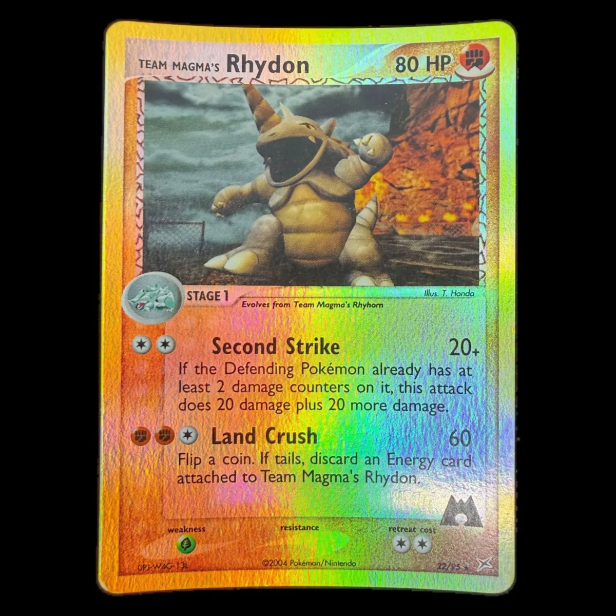 Pokemon Team Magma's Rhydon Reverse Holo — EX Team Magma vs Team Aqua 22/95 (Pokemon Kaarten) — Einzelkarte