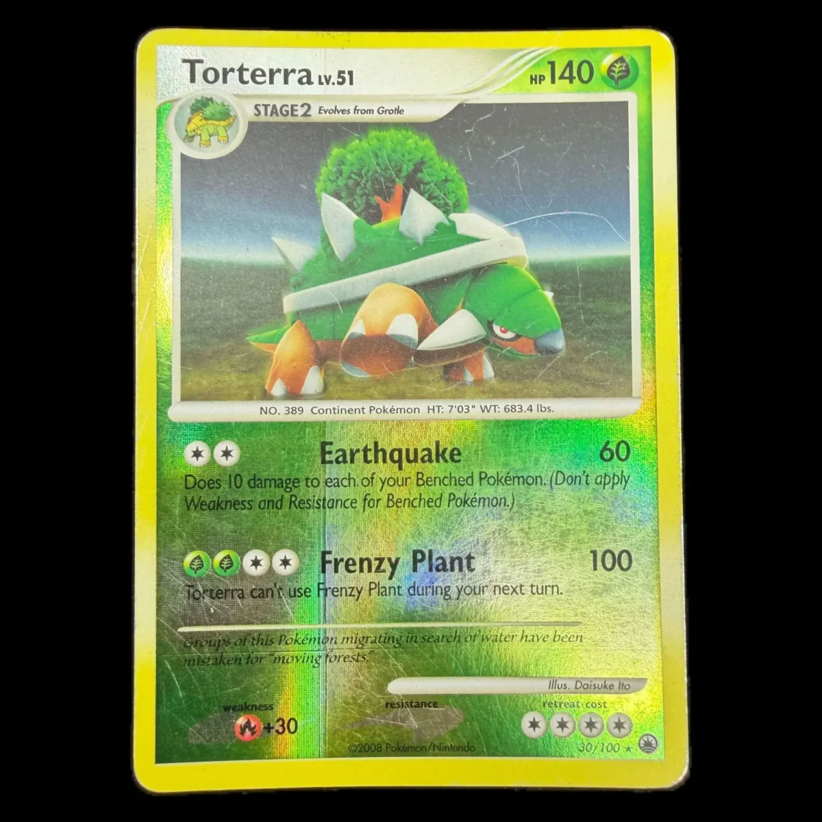 Pokemon Torterra Reverse Holo — Majestic Dawn 30/100 (Pokemon Kaarten) — Enkelt kort