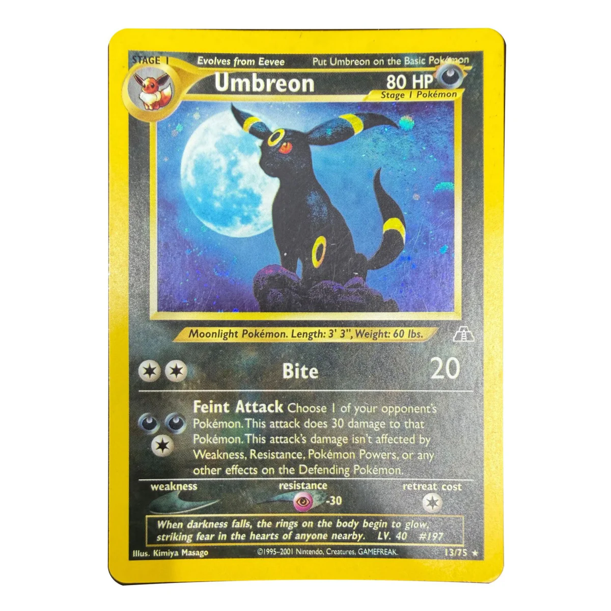 Pokemon Umbreon Holo — Neo Discovery 13/75 (Pokemon Kaarten) — Enkelt kort