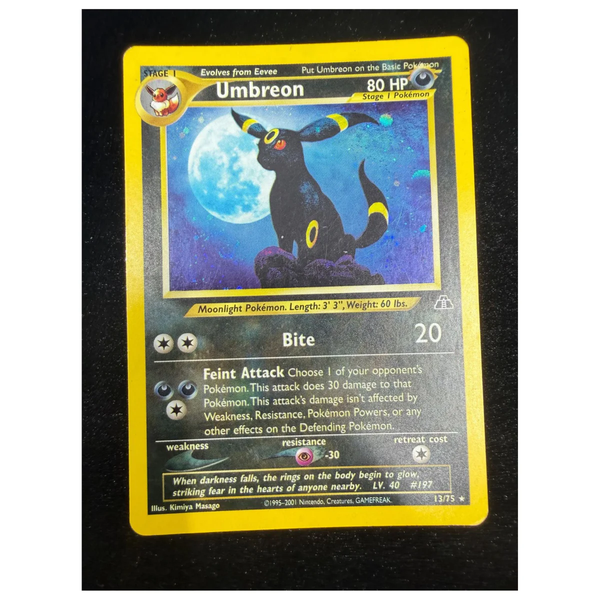 Pokemon Umbreon Holo — Neo Discovery 13/75 (Pokemon Kaarten) — Einzelkarte