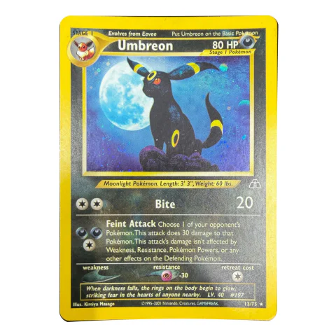 Pokemon Umbreon Holo — Neo Discovery 13/75 — Pokémon-Karten