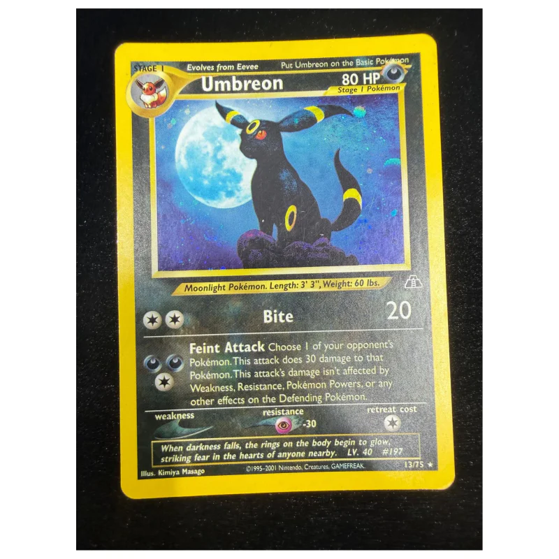 Pokemon Umbreon Holo — Neo Discovery 13/75 (Pokemon Kaarten) Losse kaart — origineel kopen bij Gameshop Enter