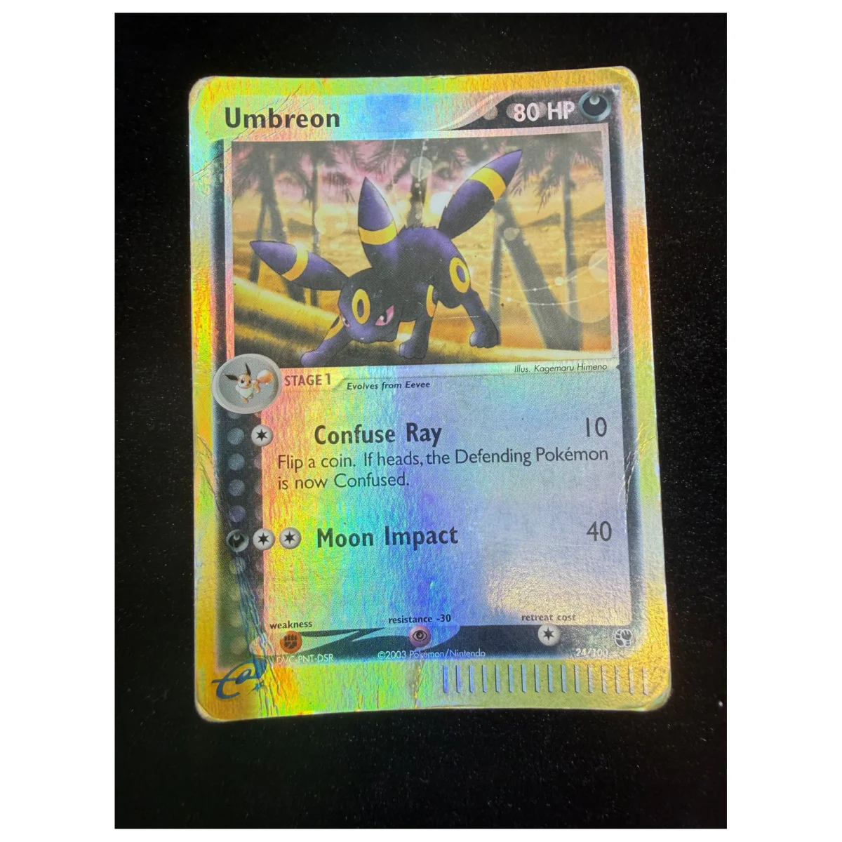 Pokemon Umbreon Reverse Holo — EX Sandstorm 24/100 (Pokemon Kaarten) — detail photo 1