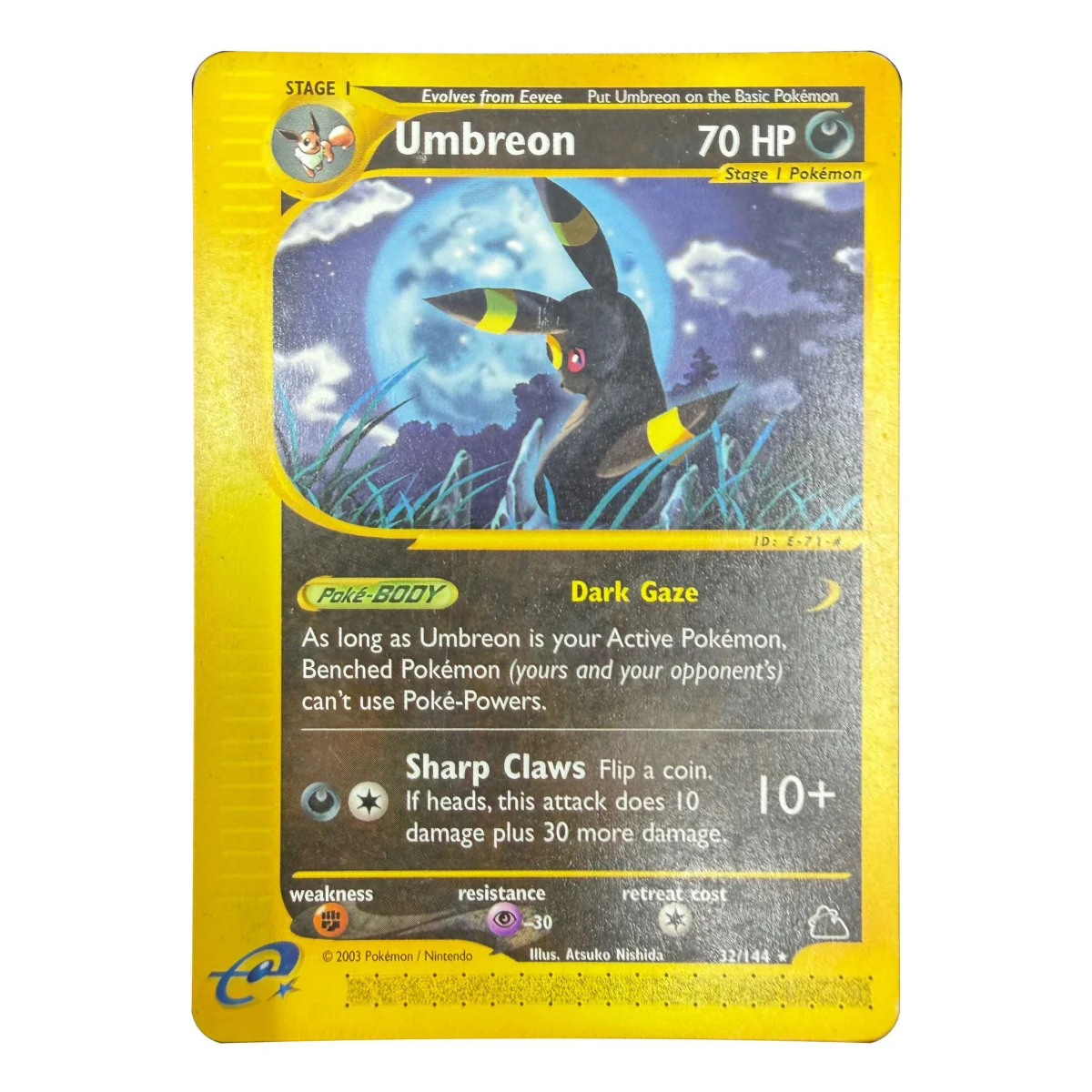 Pokemon Umbreon — Skyridge 32/144 (Pokemon Kaarten) — Einzelkarte