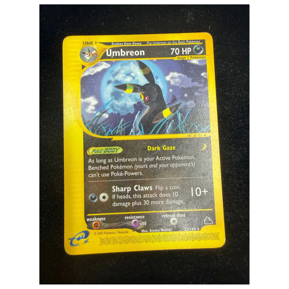 Pokemon Umbreon — Skyridge 32/144 (Pokemon Kaarten) — detail photo 1