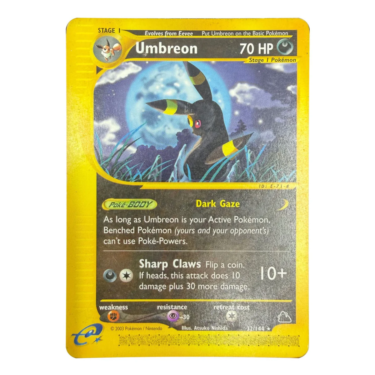Pokemon Umbreon — Skyridge 32/144 (Pokemon Kaarten) — Detailfoto 1