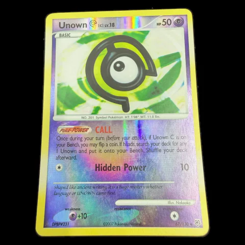 Pokemon Unown C Reverse Holo — Diamond & Pearl 67/130 — Pokémon-Karten