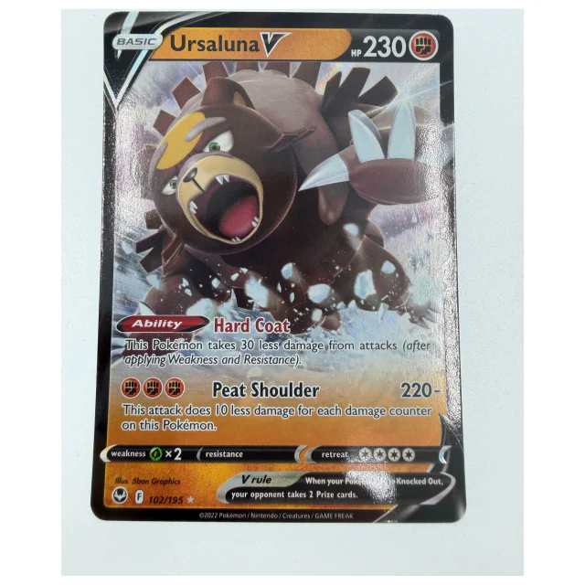 Pokemon Ursaluna V — Silver Tempest 102/195 — Pokemon Kaarten