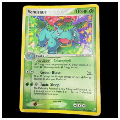 Pokemon Venusaur — EX Crystal Guardians 28/100 — Pokémon-Karten
