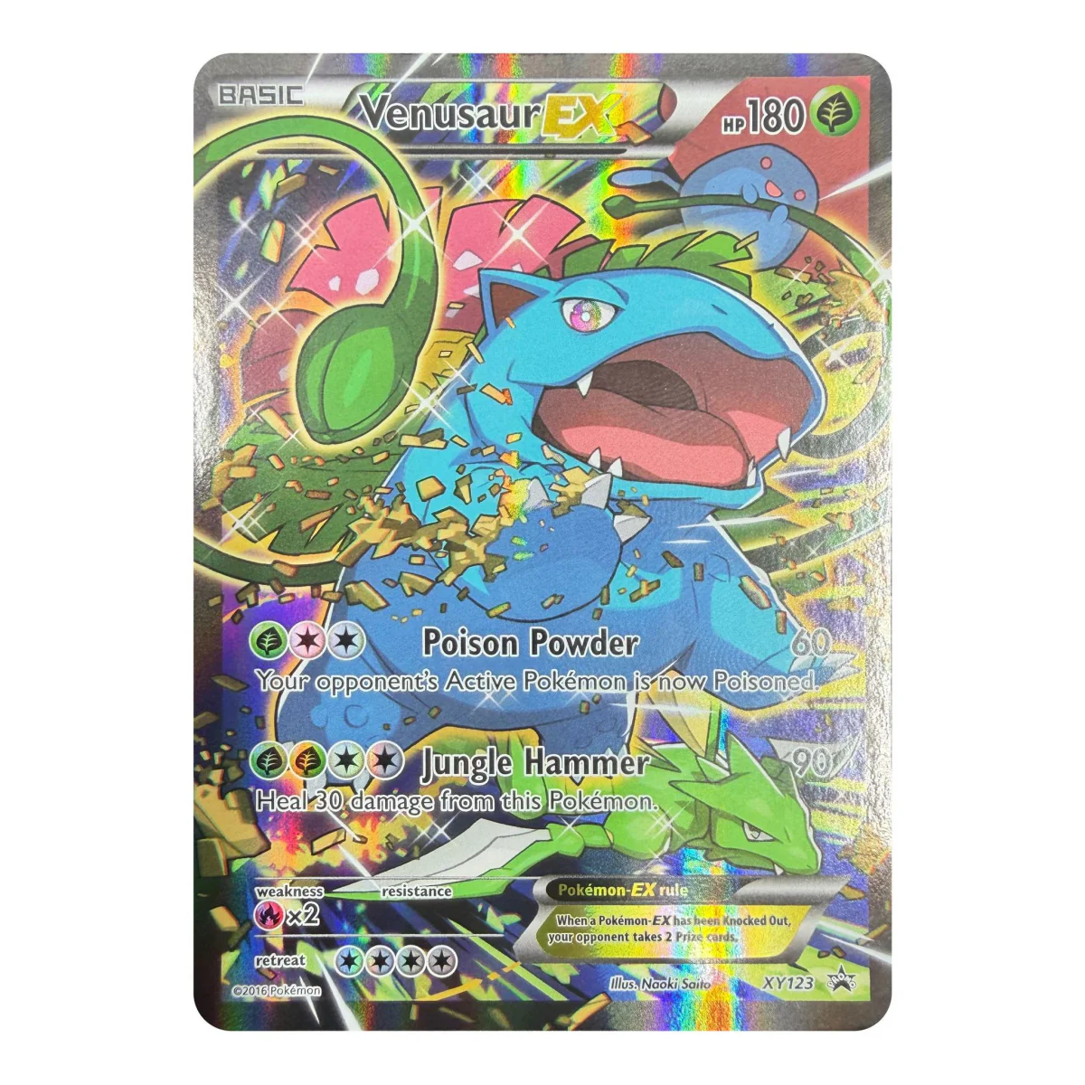 Pokemon Venusaur EX Full Art — XY Black Star Promo XY123 (Pokemon Kaarten) — Jednotlivá karta