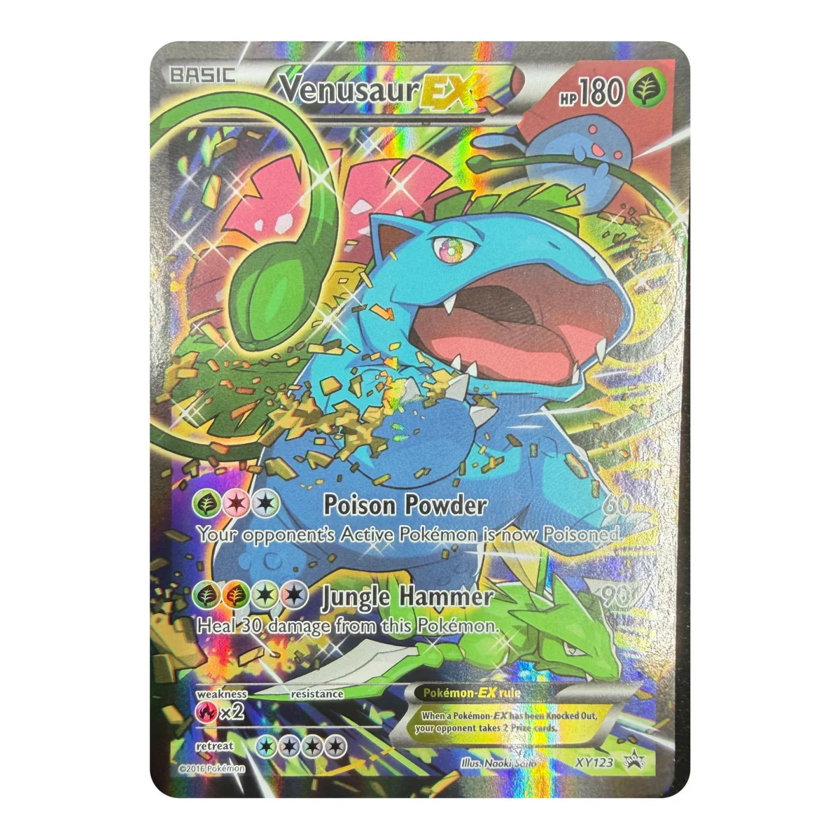 Pokemon Venusaur EX Full Art — XY Black Star Promo XY123 (Pokemon Kaarten) — detaljefoto 1