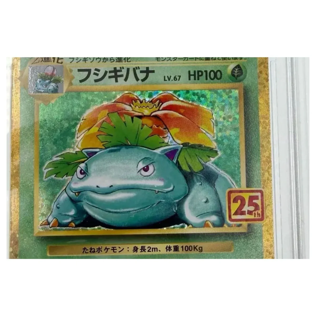 Pokemon Venusaur Holo 25th Anniversary (Japans) — PCP s8a-P 002/025 (Graded PSA 9) (Pokemon Kaarten) — detailní fotografie 2