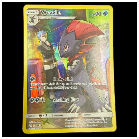 Pokemon Weavile Full Art — Cosmic Eclipse 238/236 — Pokémon-Karten