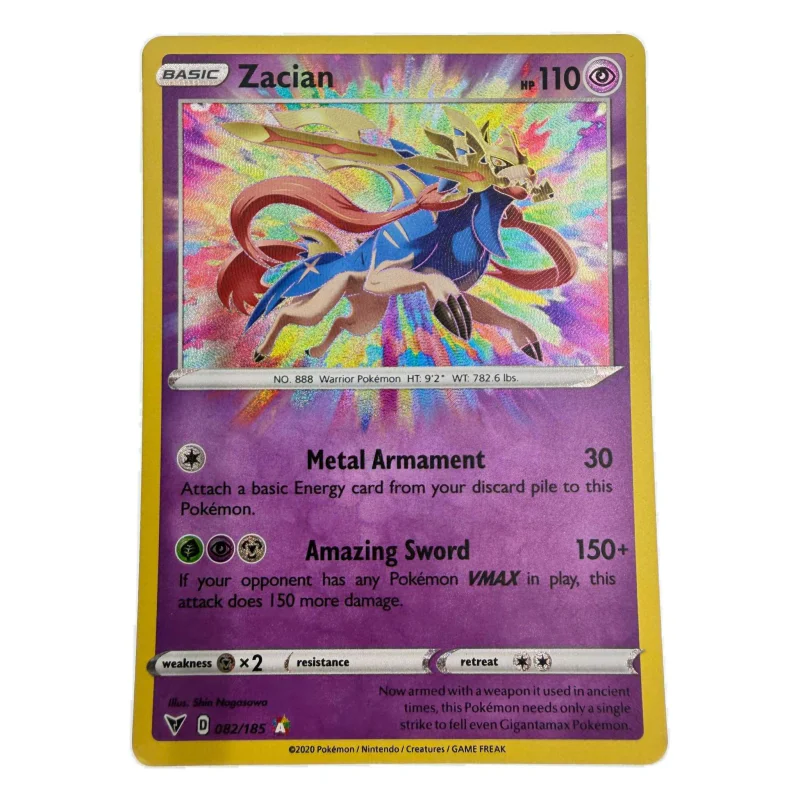 Pokemon Zacian Amazing Rare — Vivid Voltage 082/185 (Pokemon Kaarten) Losse kaart — origineel kopen bij Gameshop Enter