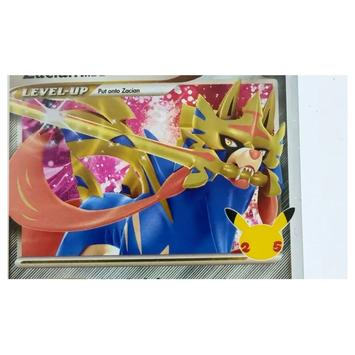 Pokemon Zacian LV.X — SWSH135 (Celebrations) (Pokemon Kaarten) — Detailfoto 1