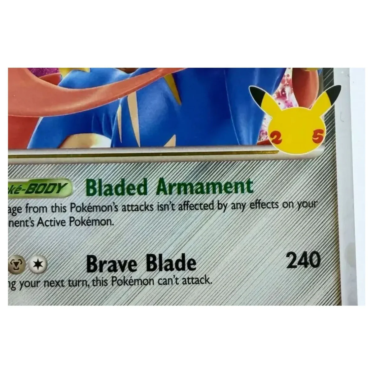 Pokemon Zacian LV.X — SWSH135 (Celebrations) (Pokemon Kaarten) — Detailfoto 2