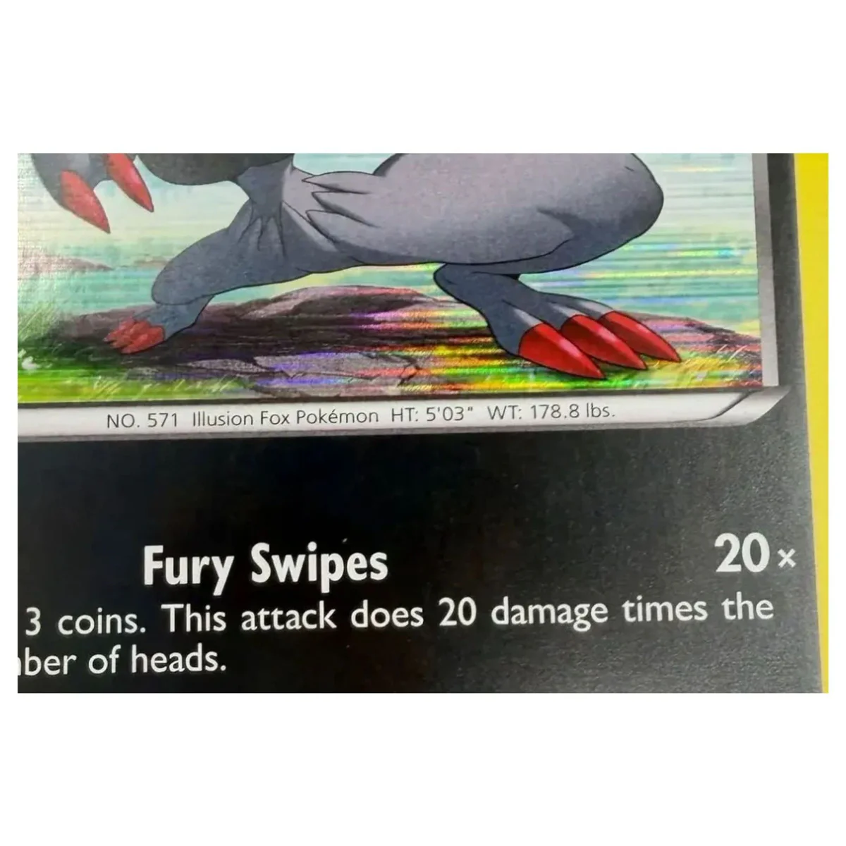 Pokemon Zoroark Holo — Emerging Powers 67/98 (Pokemon Kaarten) — Detailfoto 2