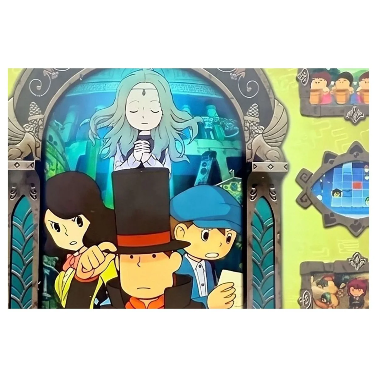 Professor Layton en de Erfenis van de Azran Nintendo 3DS Label — Game in doos