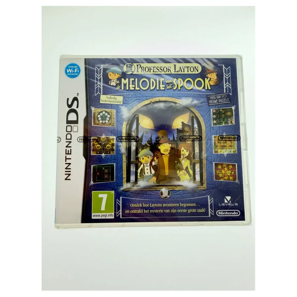 Professor Layton en de Melodie van het Spook (DS) - Sealed Nederlandstalig Nintendo DS Voorkant — Sealed