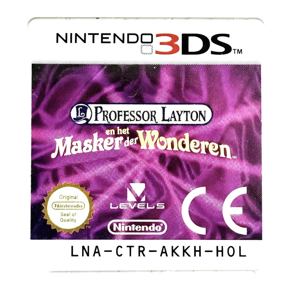 Professor Layton en het Masker der Wonderen Nintendo 3DS Voorkant — Losse cartridge