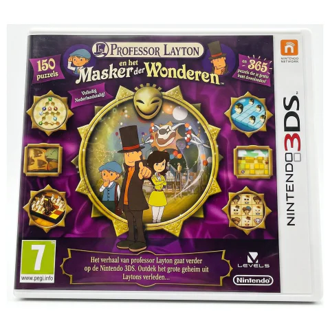Professor Layton en het Masker der Wonderen (Nintendo 3DS) — Game in doos, Goed staat — origineel tweedehands kopen bij Gameshop Enter