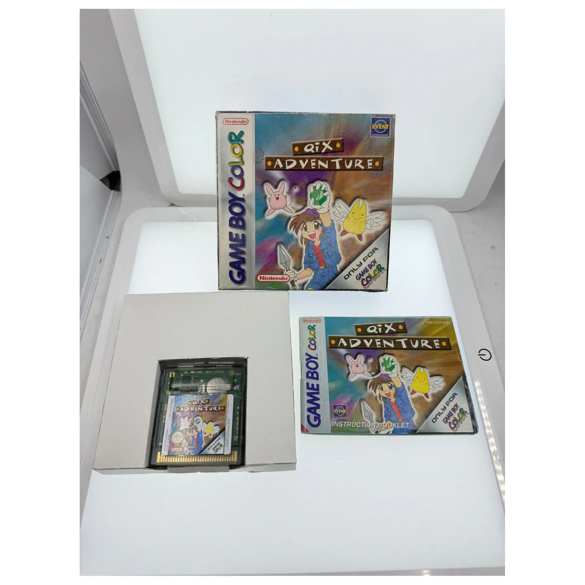 Qix Adventure (Game Boy / Color) — Spil i original æske med manual