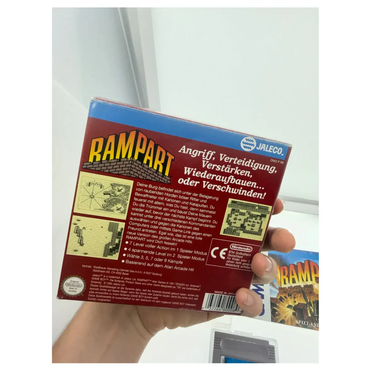 Rampart Game Boy / Color Achterkant — Game in doos
