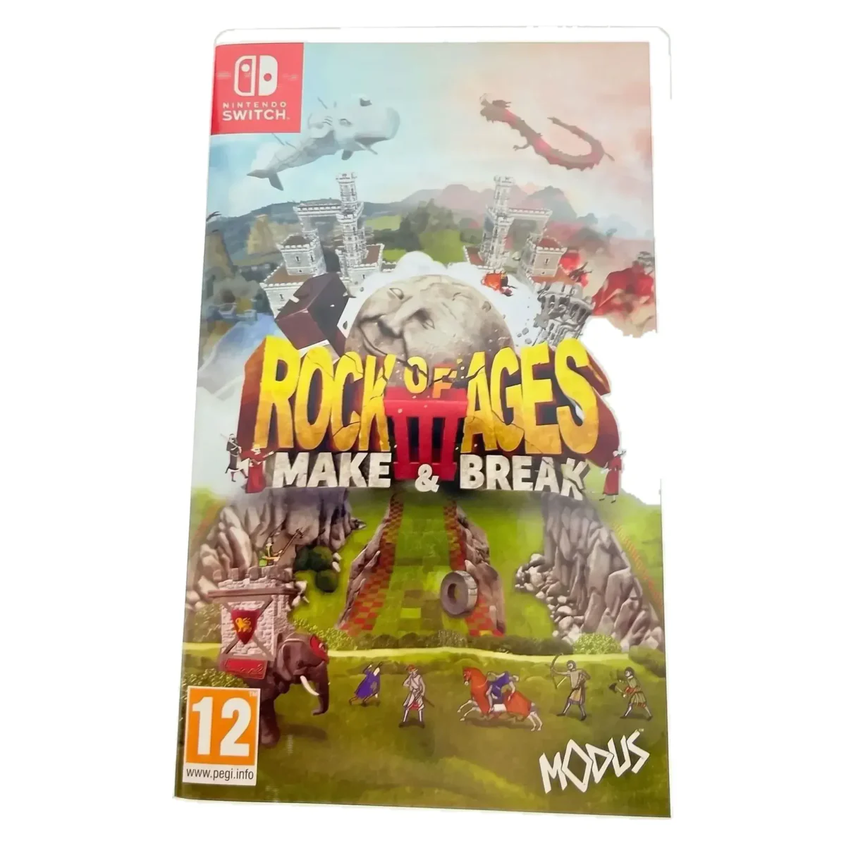 Rock of Ages III: Make & Break (Nintendo Switch) — Játék eredeti dobozában