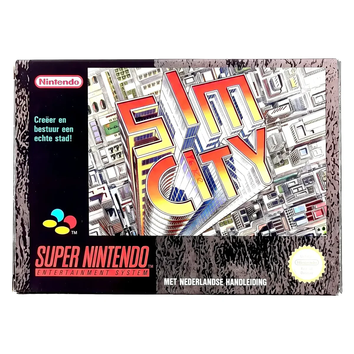 SimCity (Super Nintendo) — Hra v originální krabici
