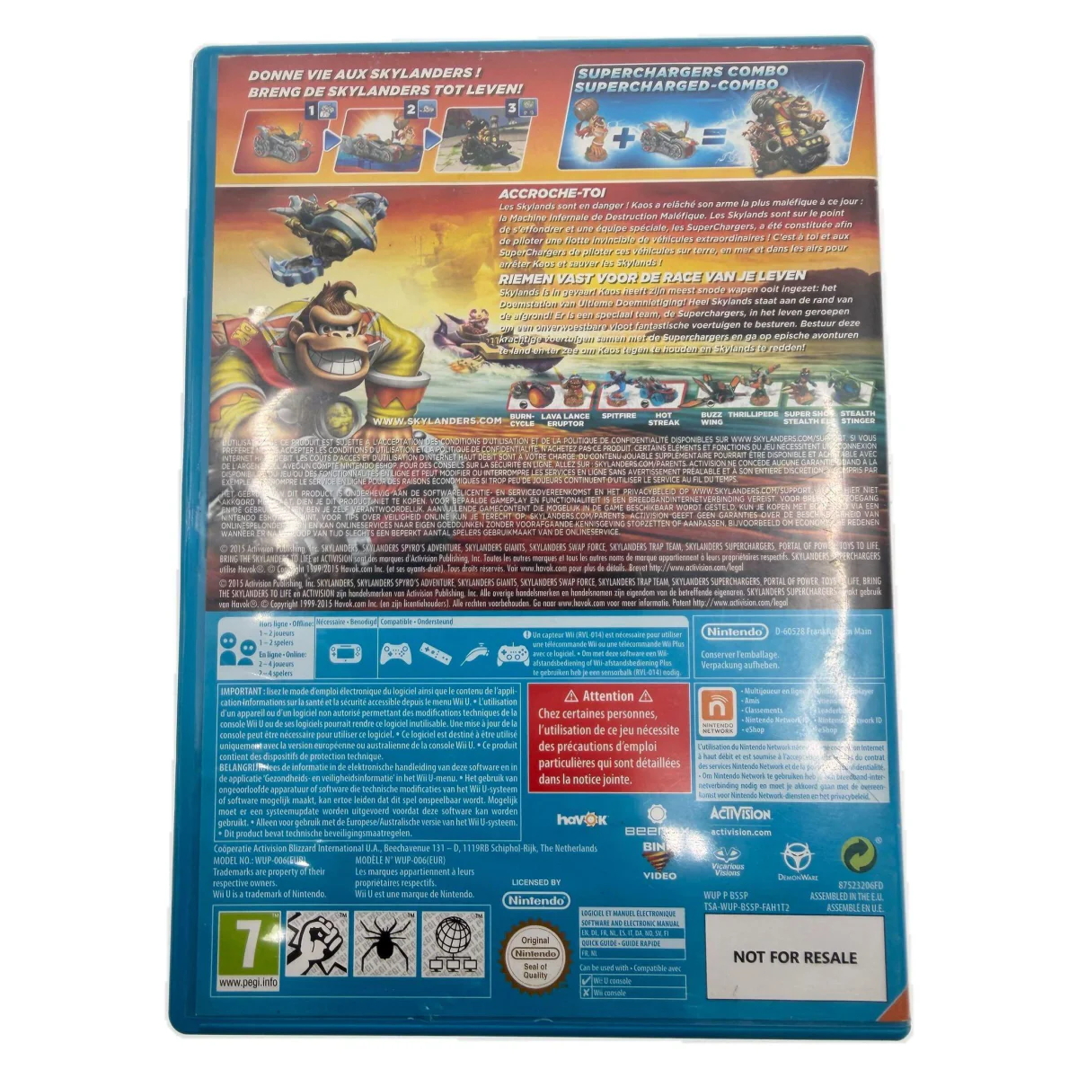 Skylanders SuperChargers (Wii U) — Rückseite