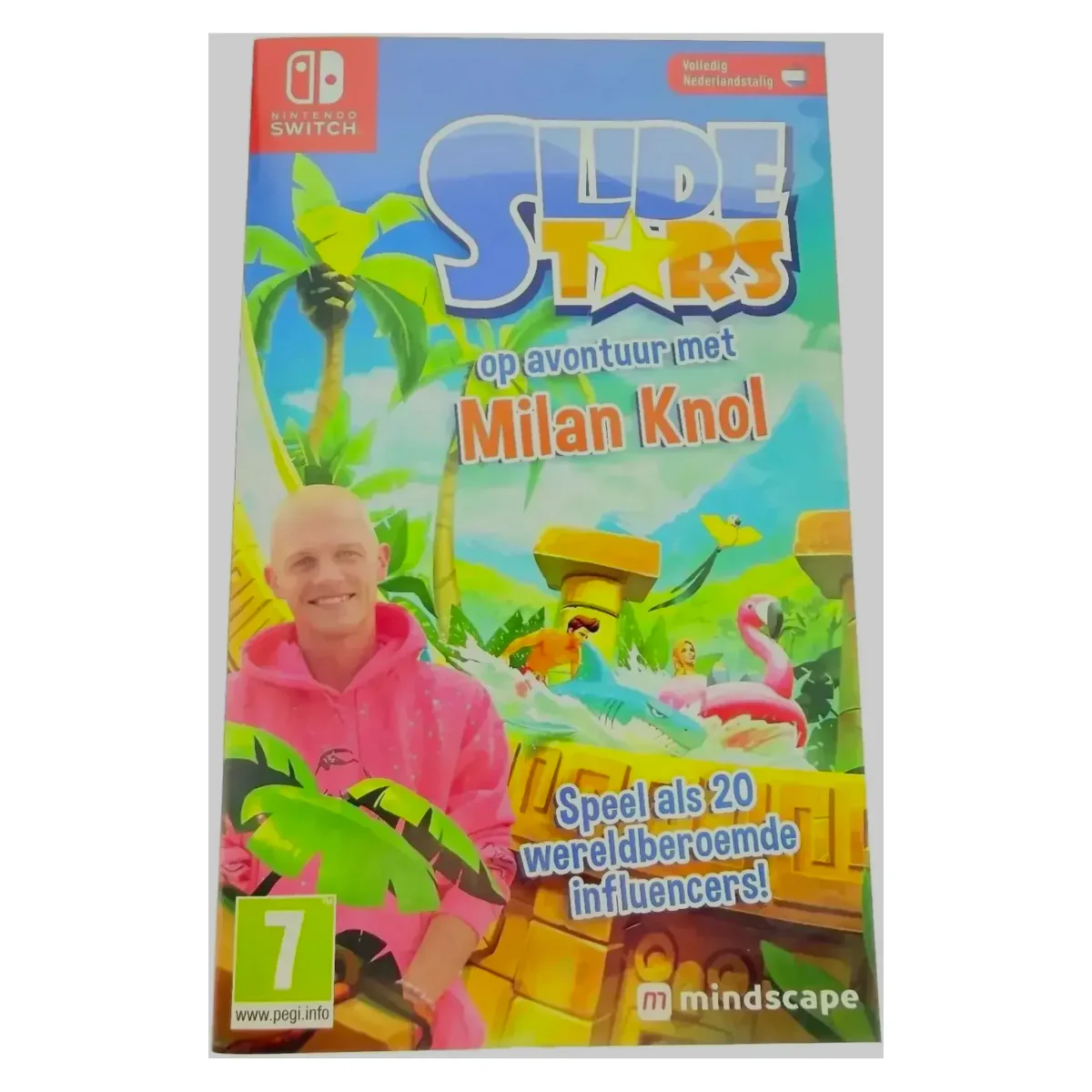 Slide Stars: Op avontuur met Milan Knol Nintendo Switch Voorkant — Game in doos