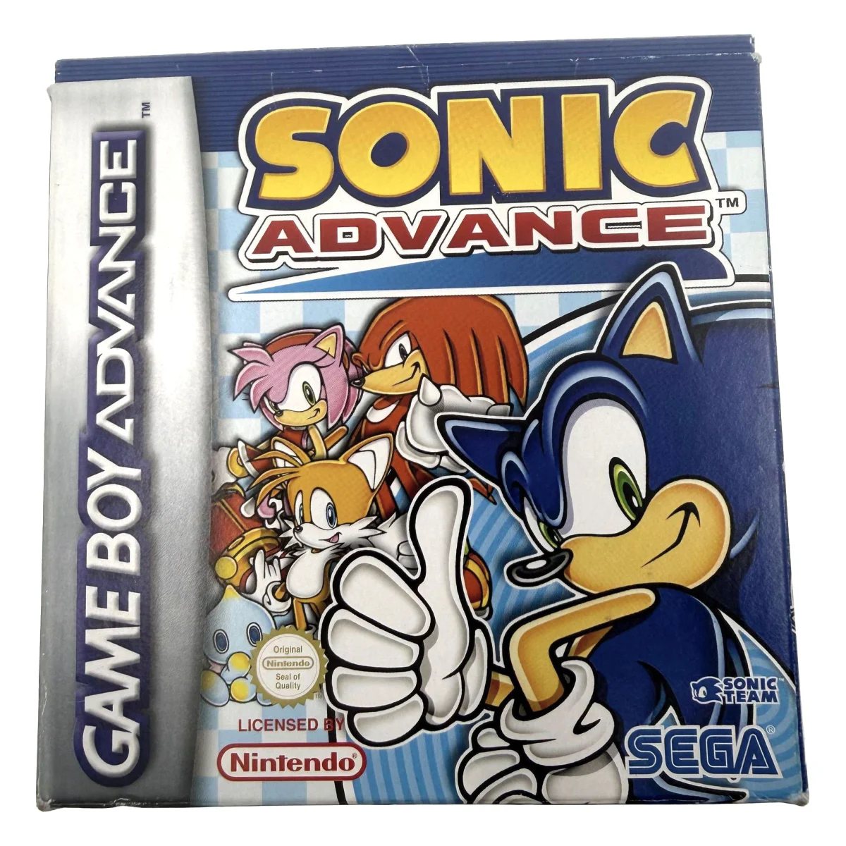Sonic Advance Game Boy Advance Voorkant — Game in doos