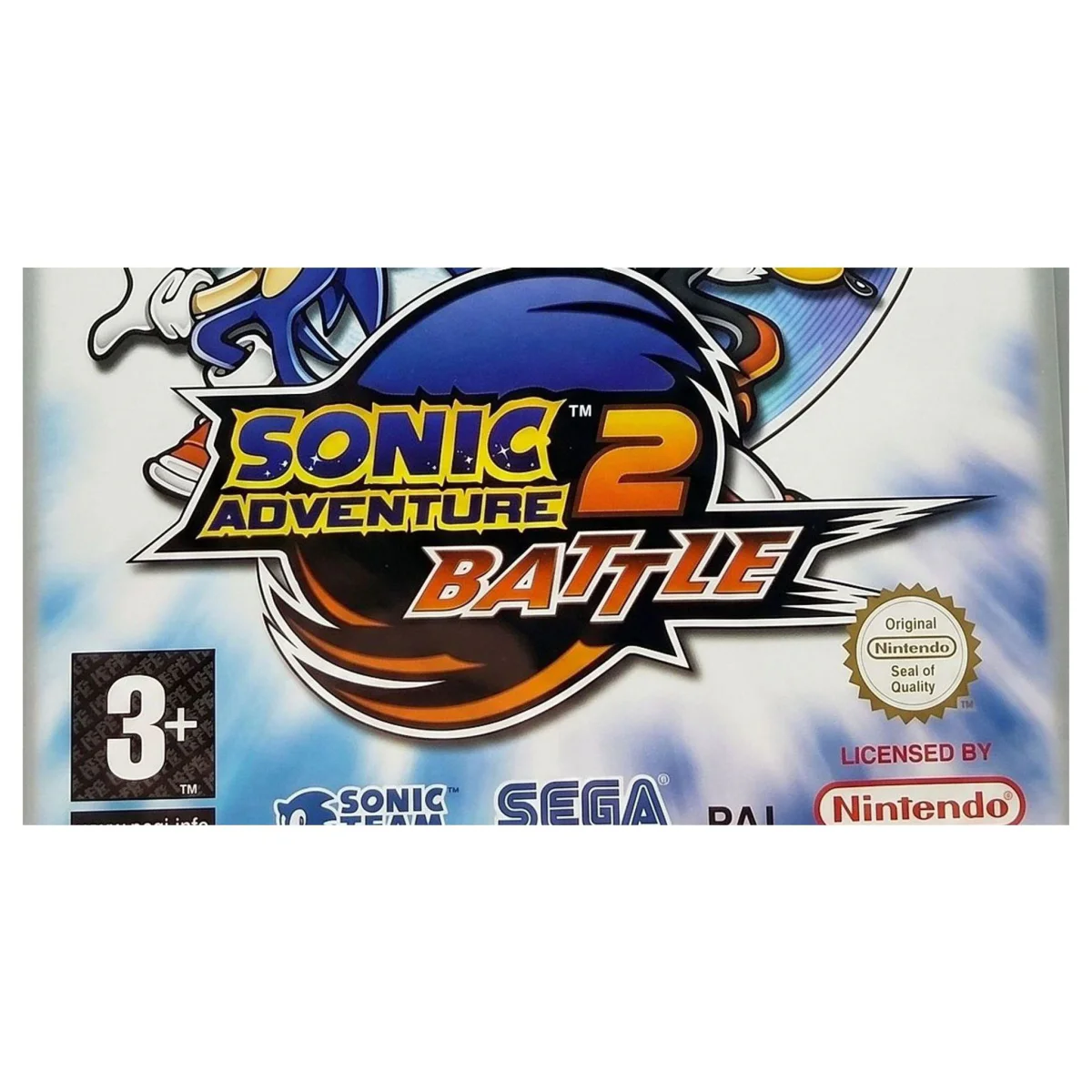 Sonic Adventure 2: Battle (Player's Choice) GameCube Binnenkant — Game in doos