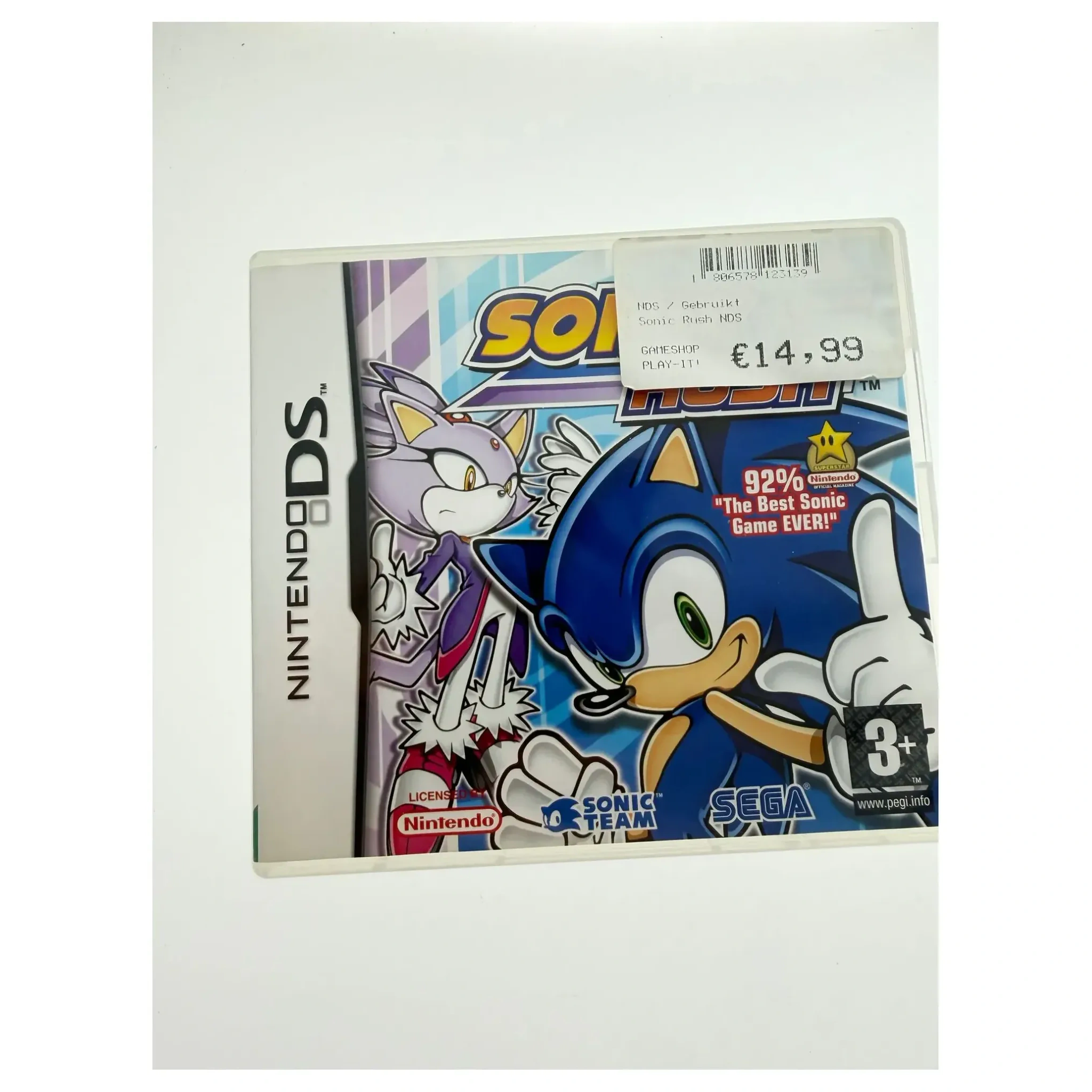 Sonic Rush (Nintendo DS) Game in doos — Goed staat — origineel kopen bij Gameshop Enter