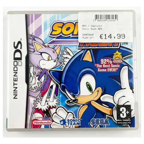 Sonic Rush (Nintendo DS) — Game in doos, Goed staat — origineel tweedehands kopen bij Gameshop Enter