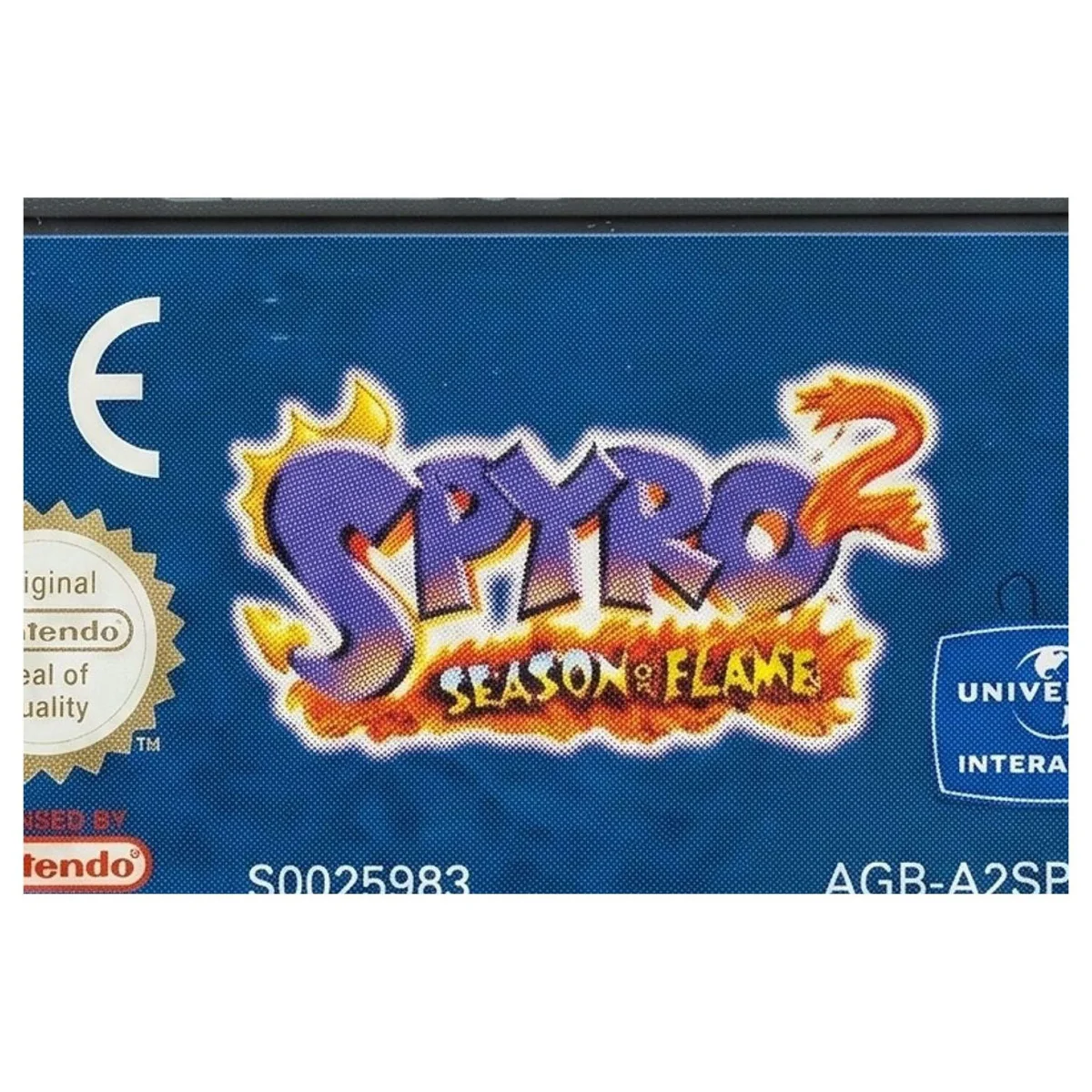 Spyro 2: Season of Flame Game Boy Advance Label — Losse cartridge
