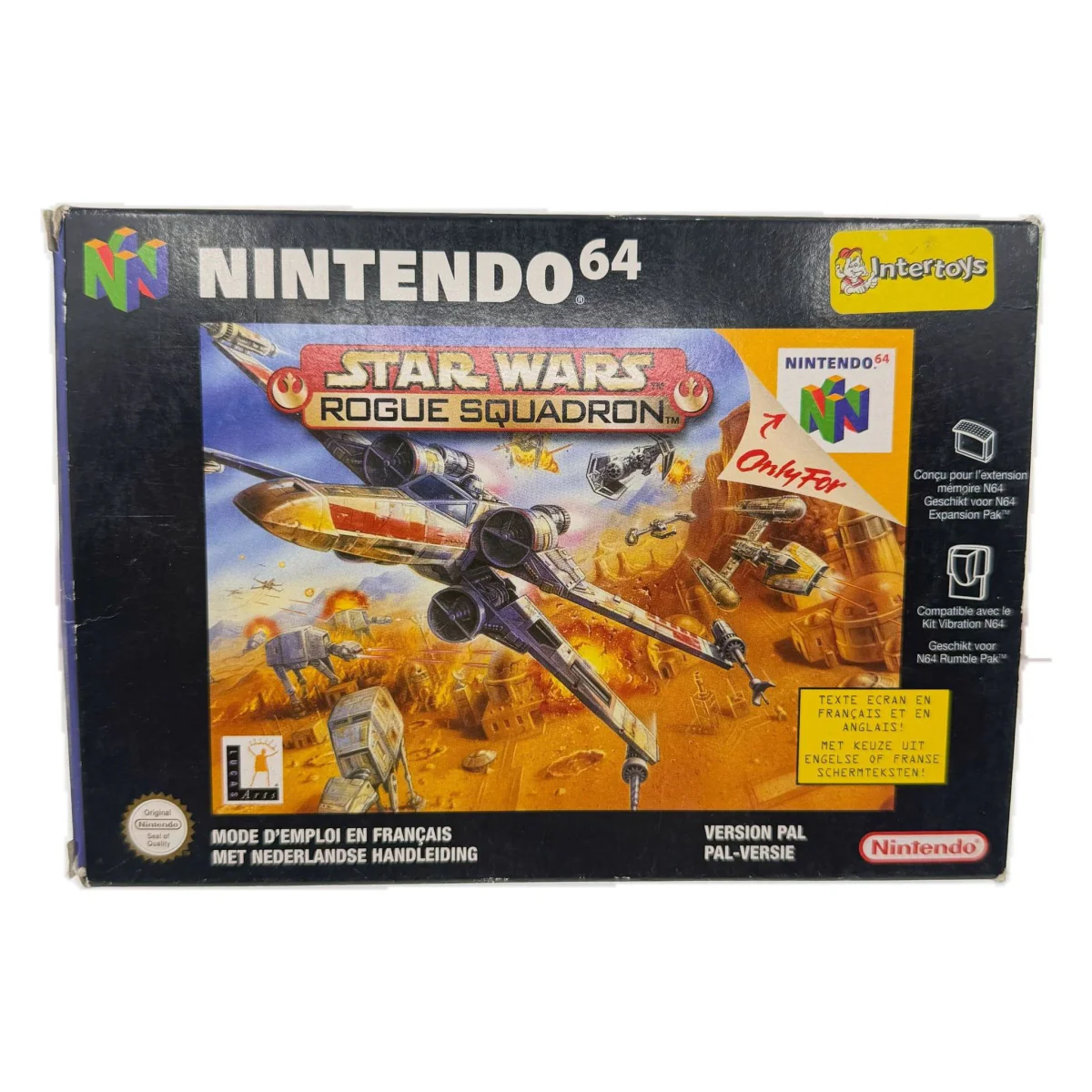Star Wars: Rogue Squadron Nintendo 64 Voorkant — Game in doos