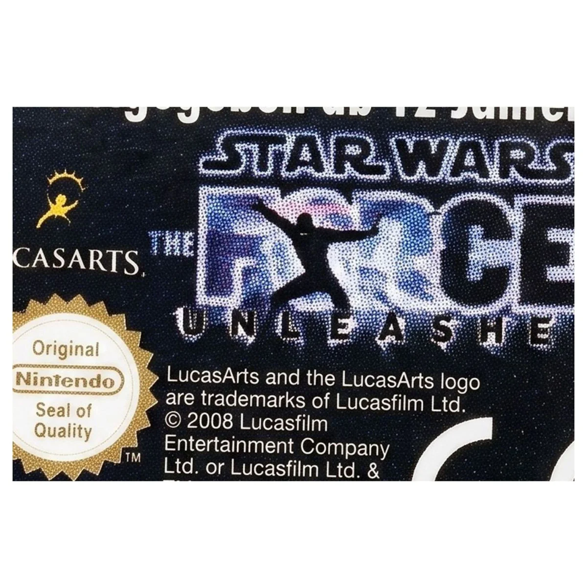 Star Wars: The Force Unleashed Nintendo DS Label — Losse cartridge