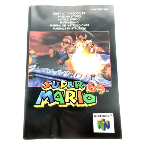Super Mario 64 — original manual — Nintendo 64