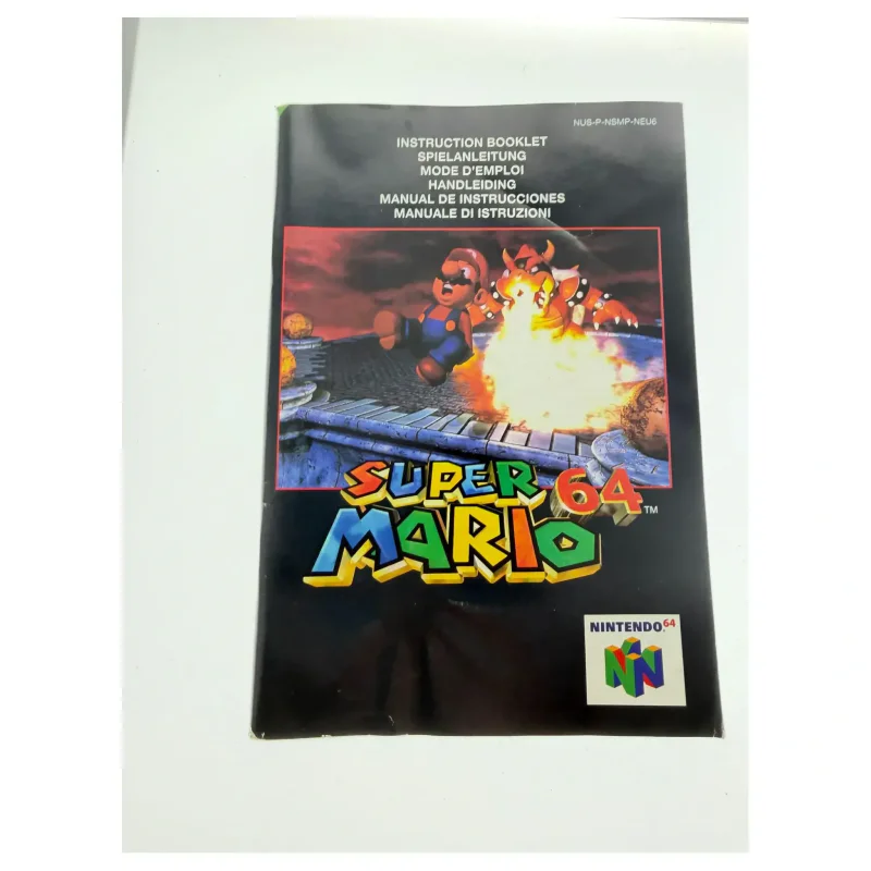 Super Mario 64 — originaaljuhend — Nintendo 64