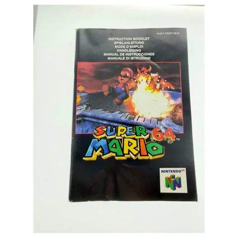 Super Mario 64 — originele handleiding (Nintendo 64) — Alleen handleiding, Goed staat — origineel tweedehands kopen bij Gameshop Enter