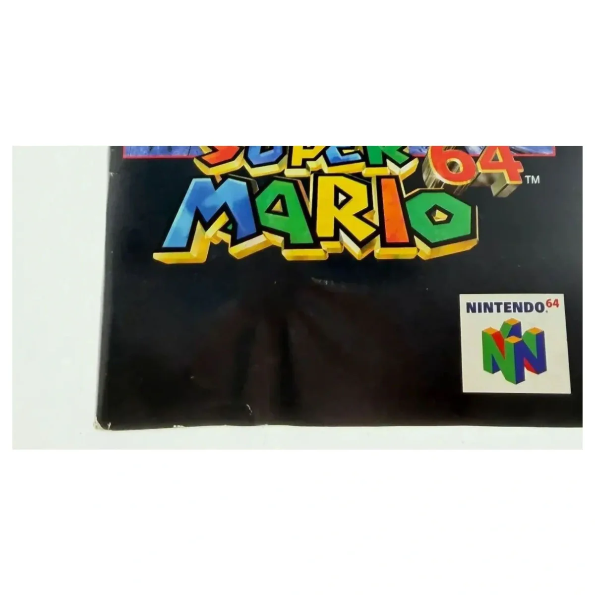 Super Mario 64 — originele handleiding Nintendo 64 Binnenkant — Met handleiding