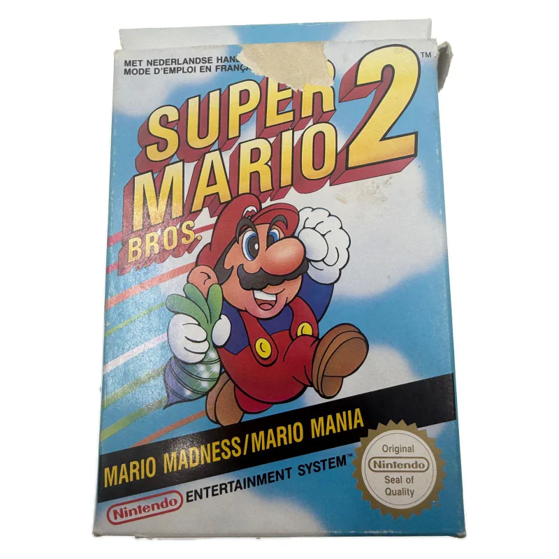 Super Mario Bros. 2 (NES) Game in doos met handleiding — Speelstaat — origineel kopen bij Gameshop Enter