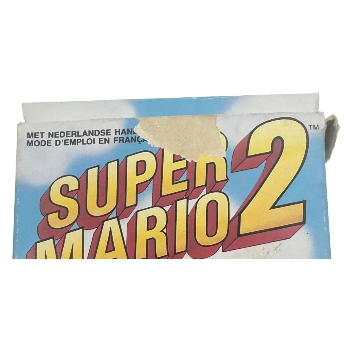 Super Mario Bros. 2 NES Detail — Game in doos met handleiding