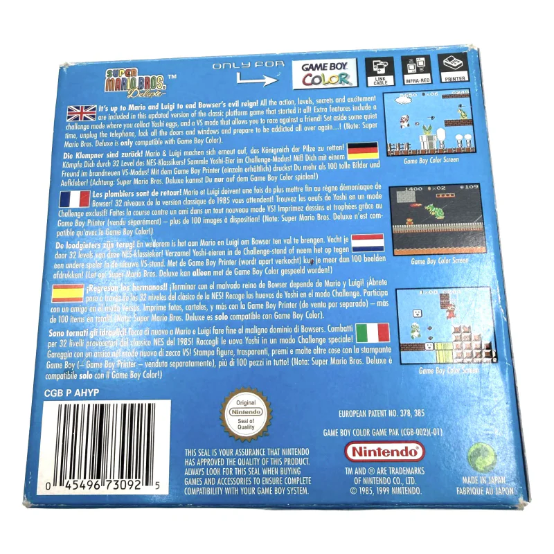 Super Mario Bros. Deluxe (Game Boy / Color) Game in doos — Goed — origineel kopen bij Gameshop Enter